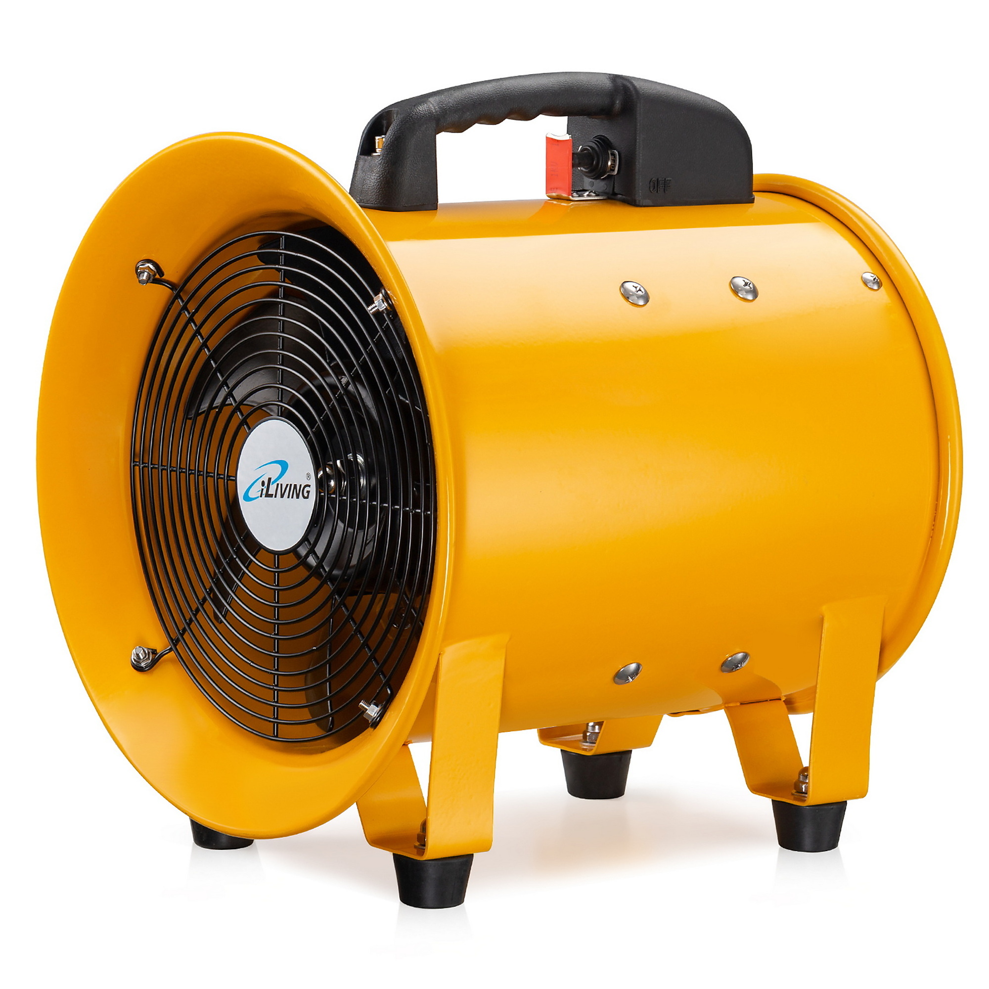 Dr. Infrared Heater iLiving Utility High Velocity Blower — 10in., Portable Exhaust and Ventilator Fan, 1942 CFM, 3450 RPM, 350W, Model# ILG8VF10
